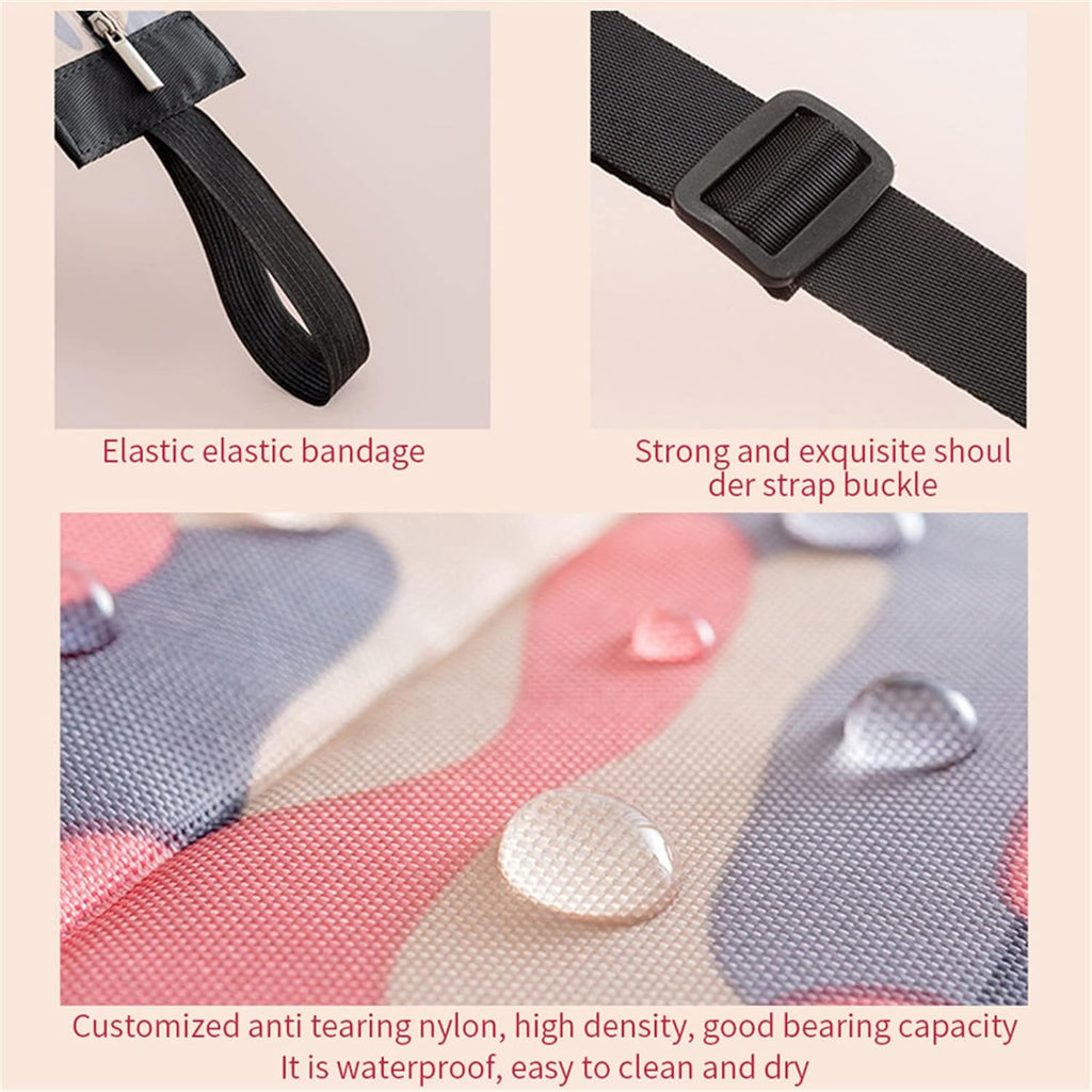 Foldable Waterproof Shopping Bag with Zipper Tote