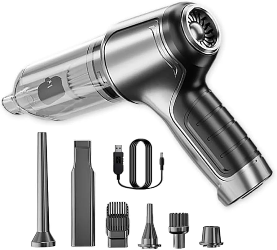 6-in-1 Cordless Vacuum Cleaner – Multi-Purpose Car & Air Duster