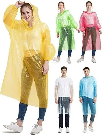 1 Pcs Portable Disposable Emergency Raincoats Waterproof Rain Poncho in A Ball