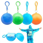Portable Emergency Raincoat Waterproof Poncho Ball