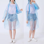 1 Pcs Portable Disposable Emergency Raincoats Waterproof Rain Poncho in A Ball