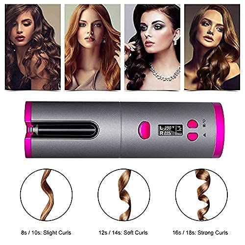 Cordless Auto Hair Curler USB Rechargeable Pro