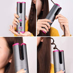 Cordless Auto Hair Curler USB Rechargeable Pro