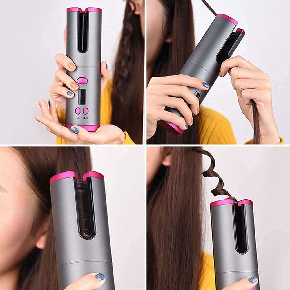 Cordless Auto Hair Curler USB Rechargeable Pro
