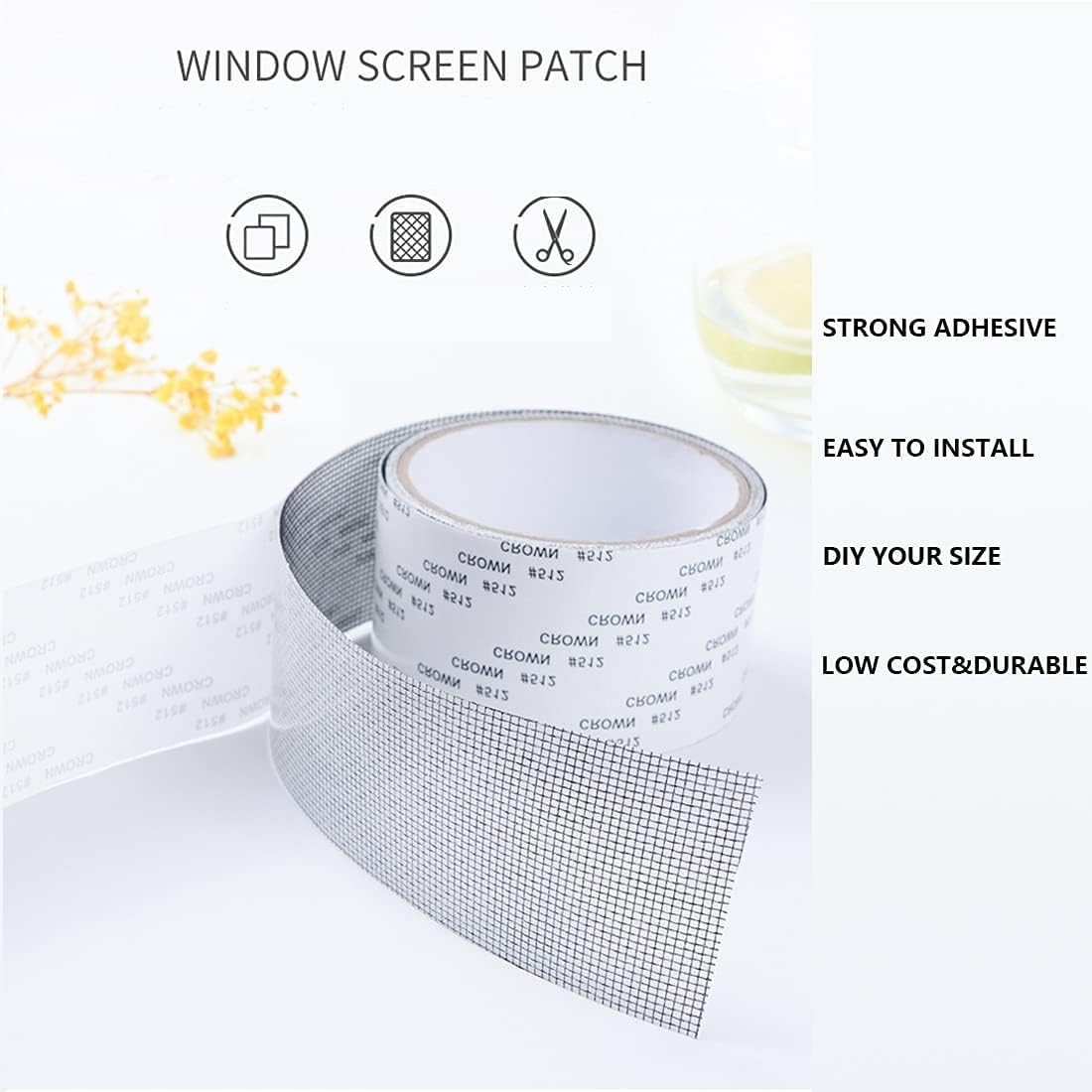 Waterproof Mosquito Net Patch | Sticky Mesh Window Repair