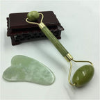 Facial Massager Jade Roller & Gua Sha Himalayan Stone