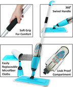 Spray Mop Pocha | Wet-Dry Flat Mop with Refillable Spray