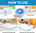 Space Saver Vacuum Storage Bags | Reusable Travel & Home Set