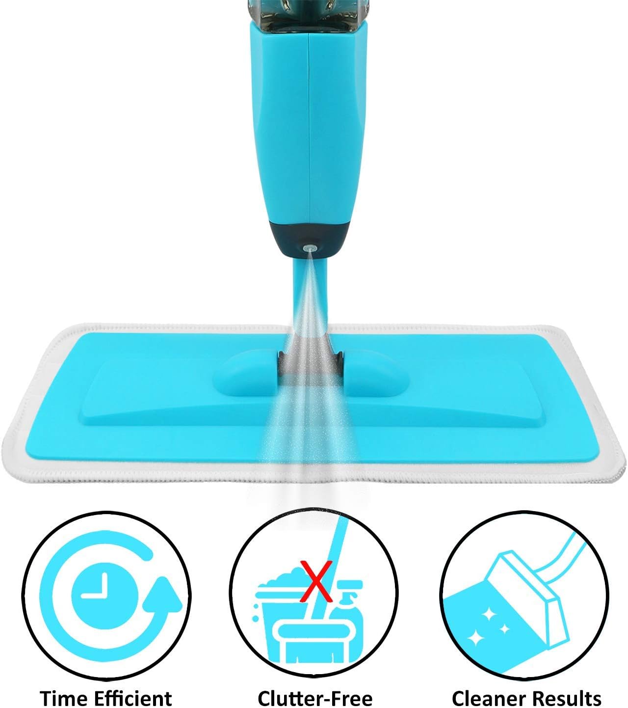 Spray Mop Pocha | Wet-Dry Flat Mop with Refillable Spray