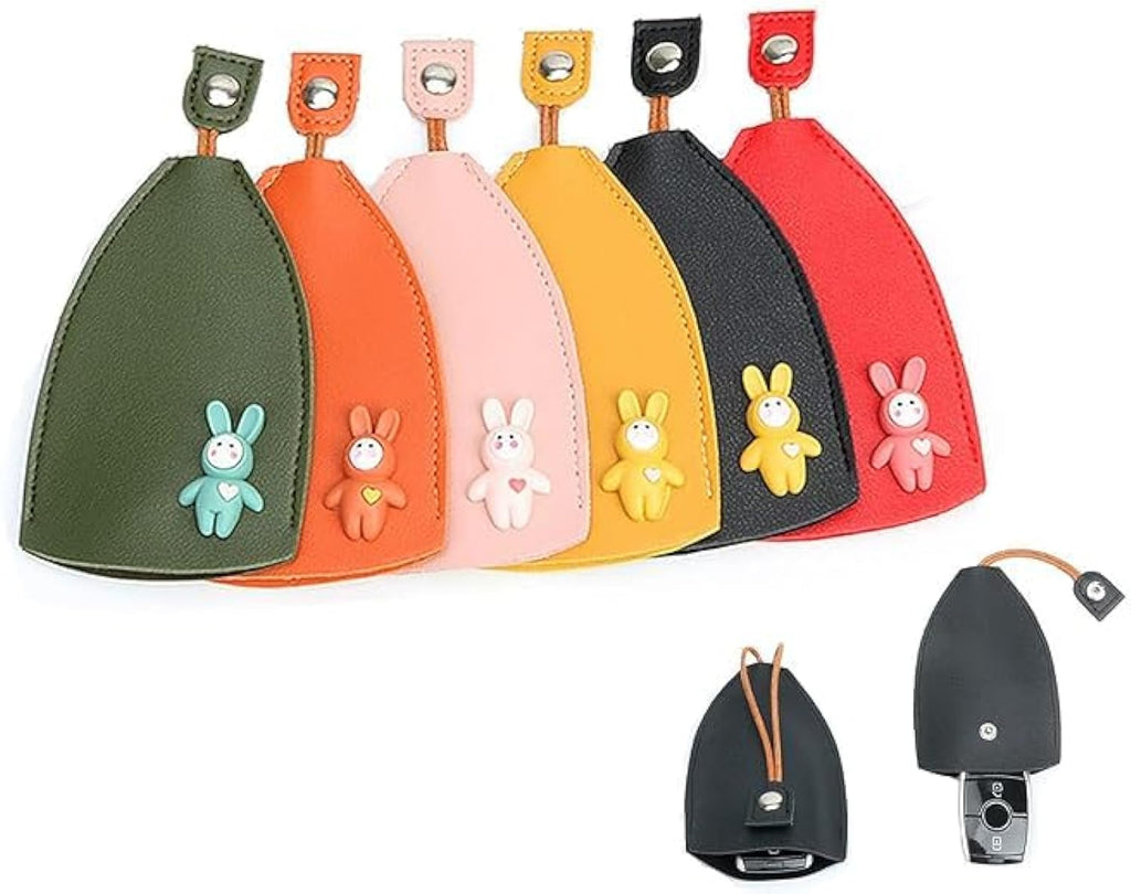 Cute Pull-Out Car Key Case | Large Capacity Cartoon Key Bag