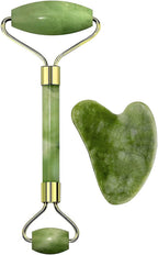 Facial Massager Jade Roller & Gua Sha Himalayan Stone