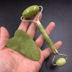 Facial Massager Jade Roller & Gua Sha Himalayan Stone