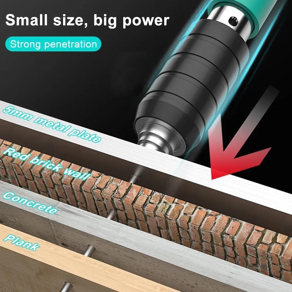 Manual Steel Nail Gun | Portable Mini Tool for Wood & Cement
