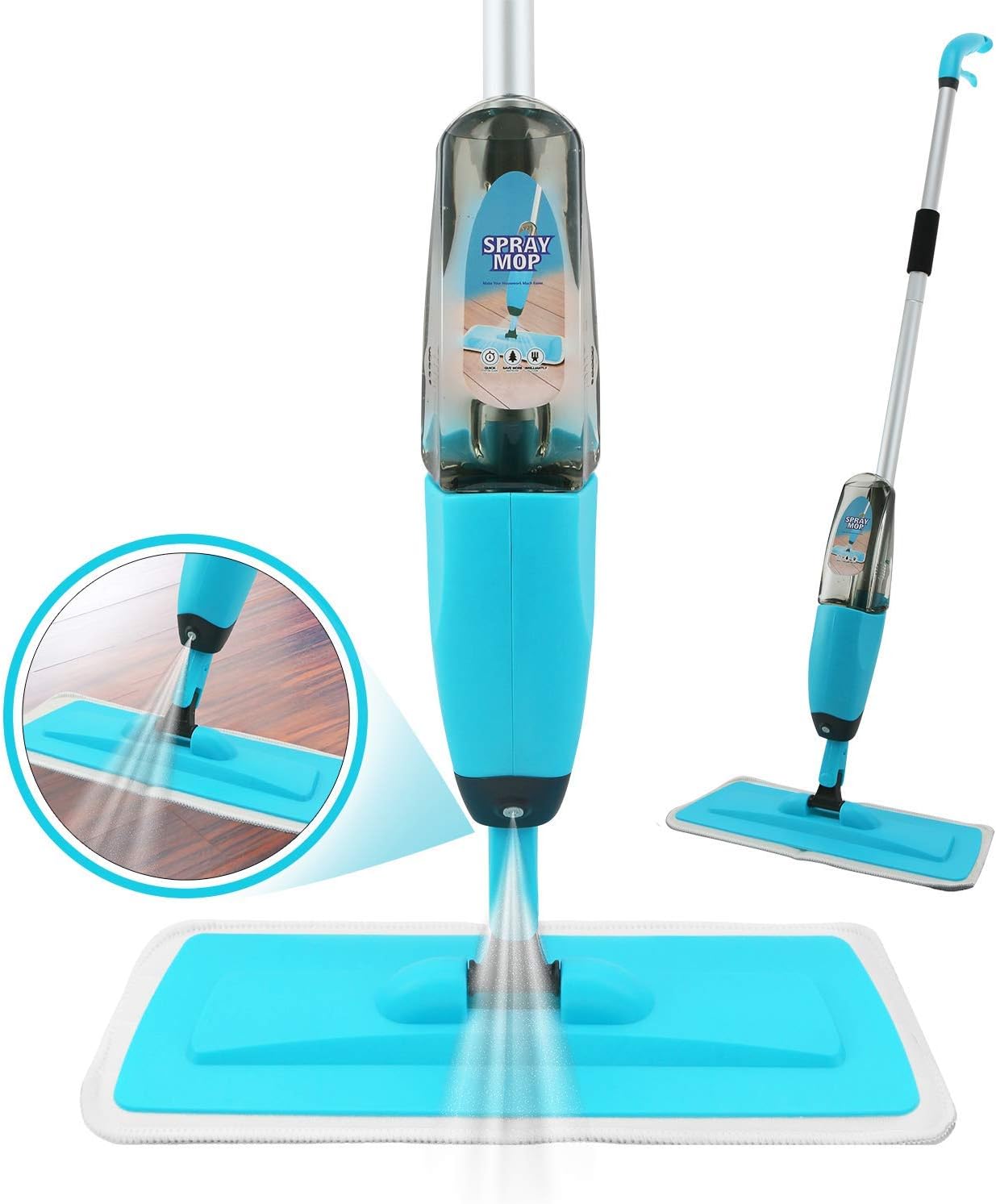 Spray Mop Pocha | Wet-Dry Flat Mop with Refillable Spray