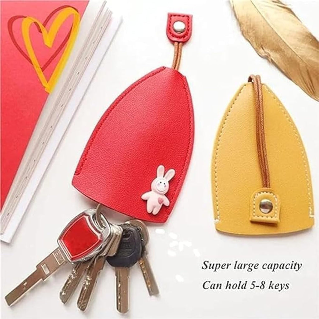 Cute Pull-Out Car Key Case | Large Capacity Cartoon Key Bag