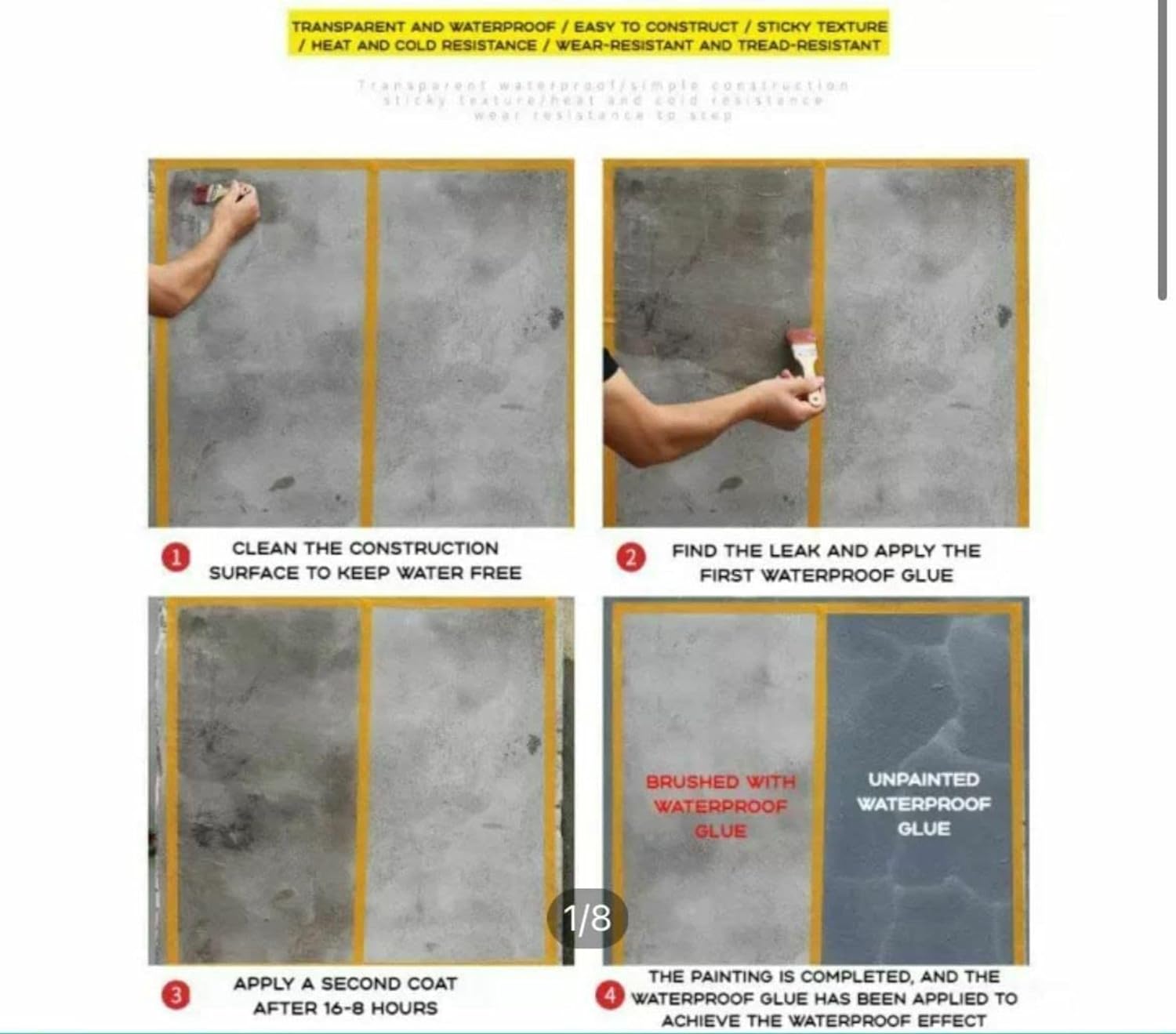 Waterproof Invisible Glue | Anti-Leak Seal for Wood & Surfaces