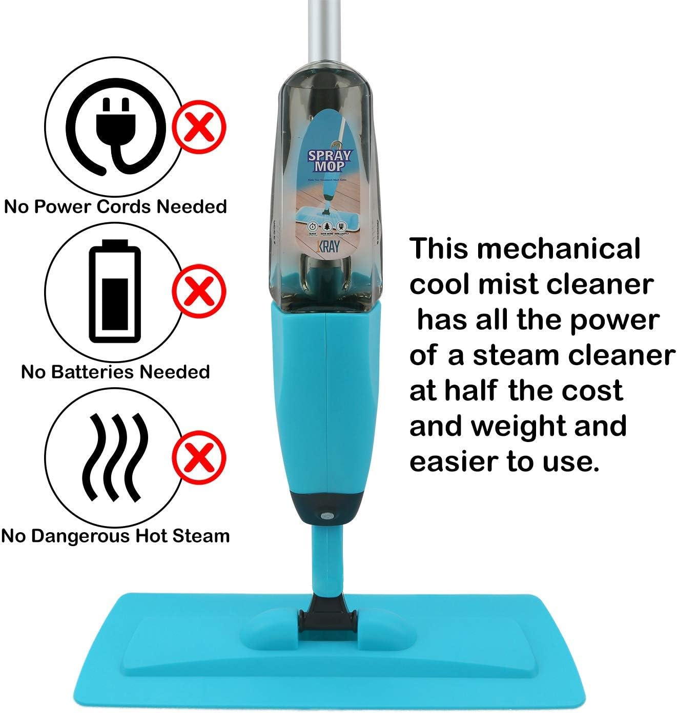Spray Mop Pocha | Wet-Dry Flat Mop with Refillable Spray