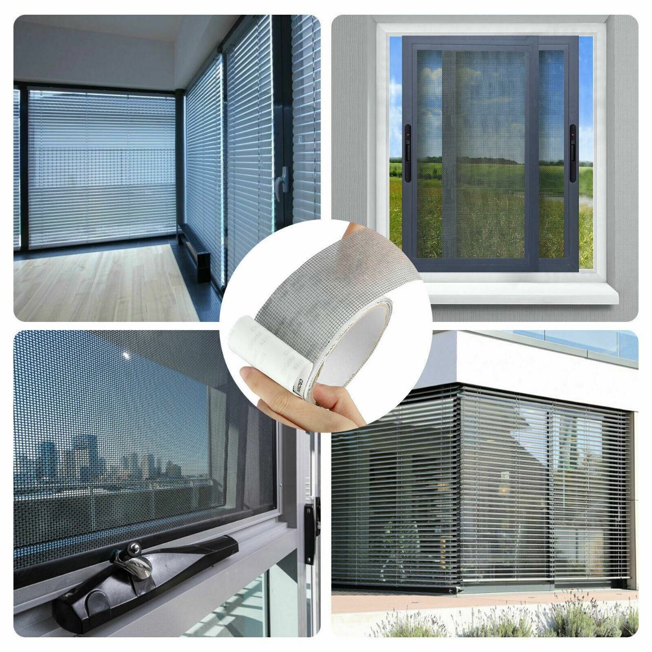 Waterproof Mosquito Net Patch | Sticky Mesh Window Repair