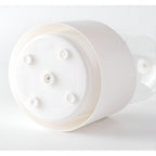 360° Rotating Dustproof Makeup Brush Holder with Clear Cover