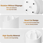 360° Rotating Dustproof Makeup Brush Holder with Clear Cover