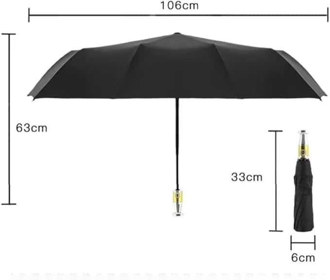 RR Auto Open-Close Umbrella | 3-Fold Windproof Large Rain