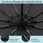 RR Auto Open-Close Umbrella | 3-Fold Windproof Large Rain