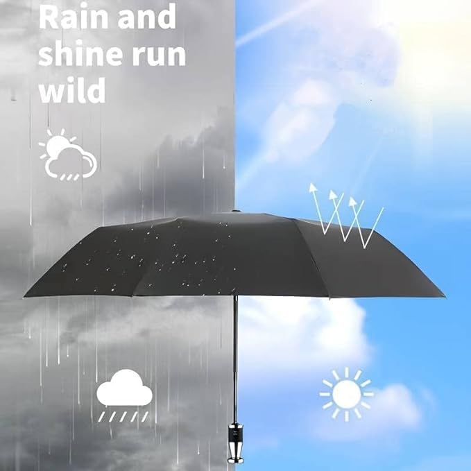 RR Auto Open-Close Umbrella | 3-Fold Windproof Large Rain