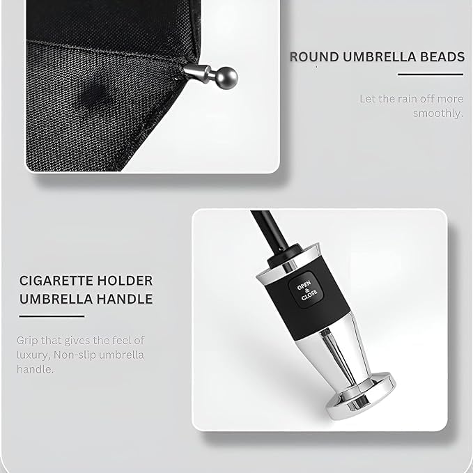 RR Auto Open-Close Umbrella | 3-Fold Windproof Large Rain