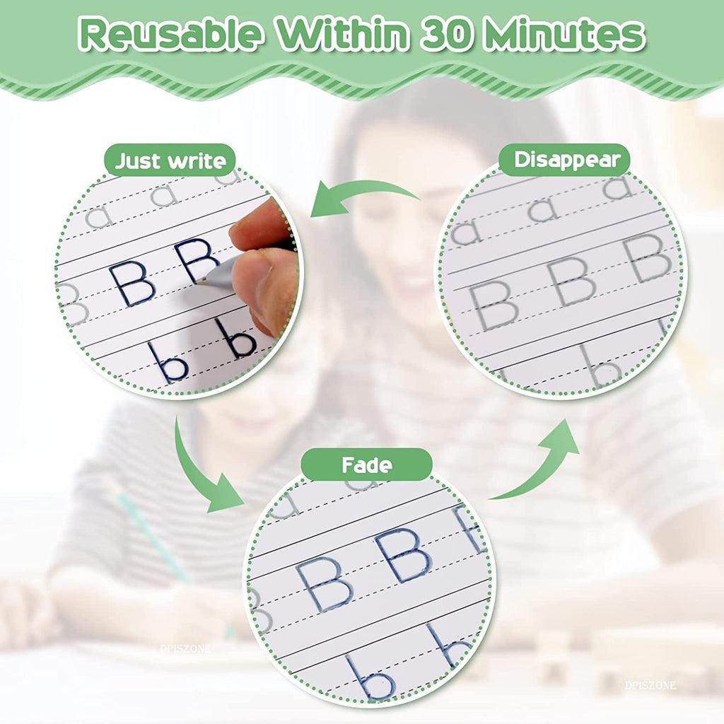 4Pcs Magic Reusable Copybook Set for Kids Learning