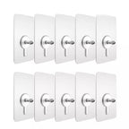 10Pcs Screw Hook No-Trace Adhesive Wall Hooks Heavy Duty Nails
