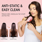 Big Self-Cleaning Hair Brush – One-Click Detangling Comb