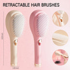 Big Self-Cleaning Hair Brush – One-Click Detangling Comb
