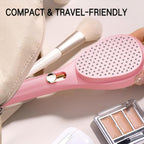 Big Self-Cleaning Hair Brush – One-Click Detangling Comb