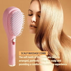 Big Self-Cleaning Hair Brush – One-Click Detangling Comb