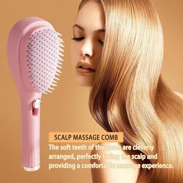 Big Self-Cleaning Hair Brush – One-Click Detangling Comb