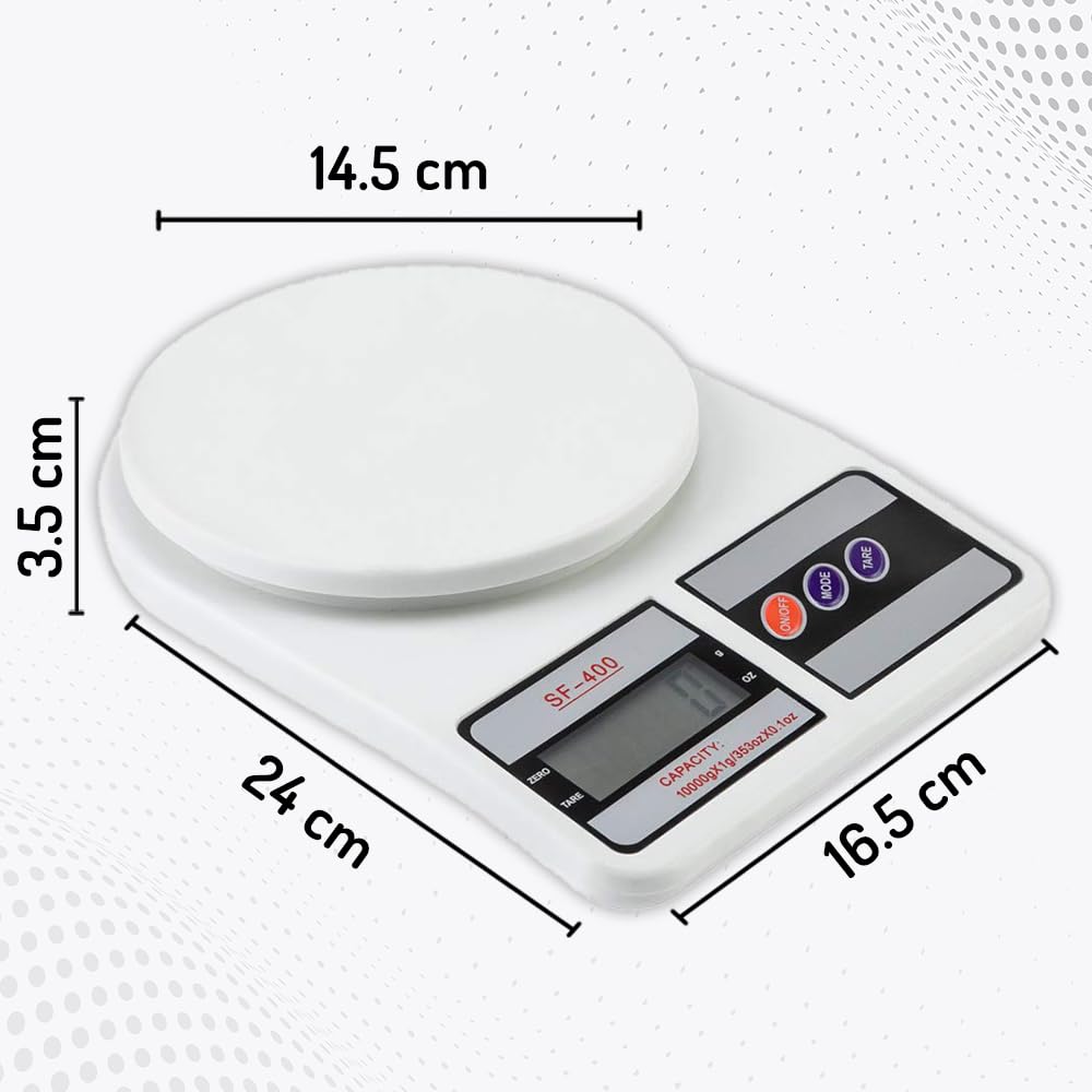 SF400 Digital Kitchen Scale | 10kg x 1g Accurate Weighing