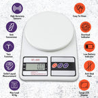 SF400 Digital Kitchen Scale | 10kg x 1g Accurate Weighing