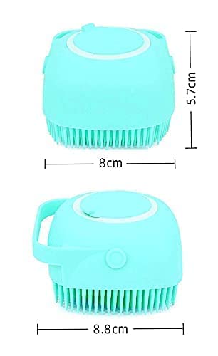 Silicone Bath Brush with Shampoo Dispenser 2-in-1