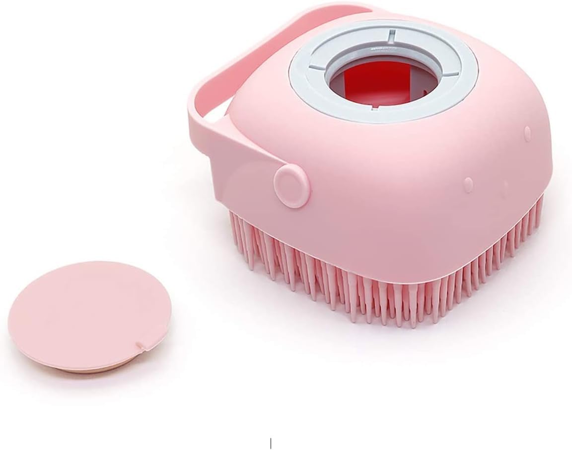 Silicone Bath Brush with Shampoo Dispenser 2-in-1