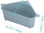 2Pc Kitchen Sink Strainer Basket Corner Rack