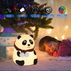 Panda Night Light | Soft Silicone 7-Color Kids Lamp