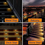 Outdoor Solar LED Deck & Stair Lights – Waterproof Step Glow