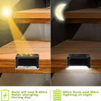 Outdoor Solar LED Deck & Stair Lights – Waterproof Step Glow