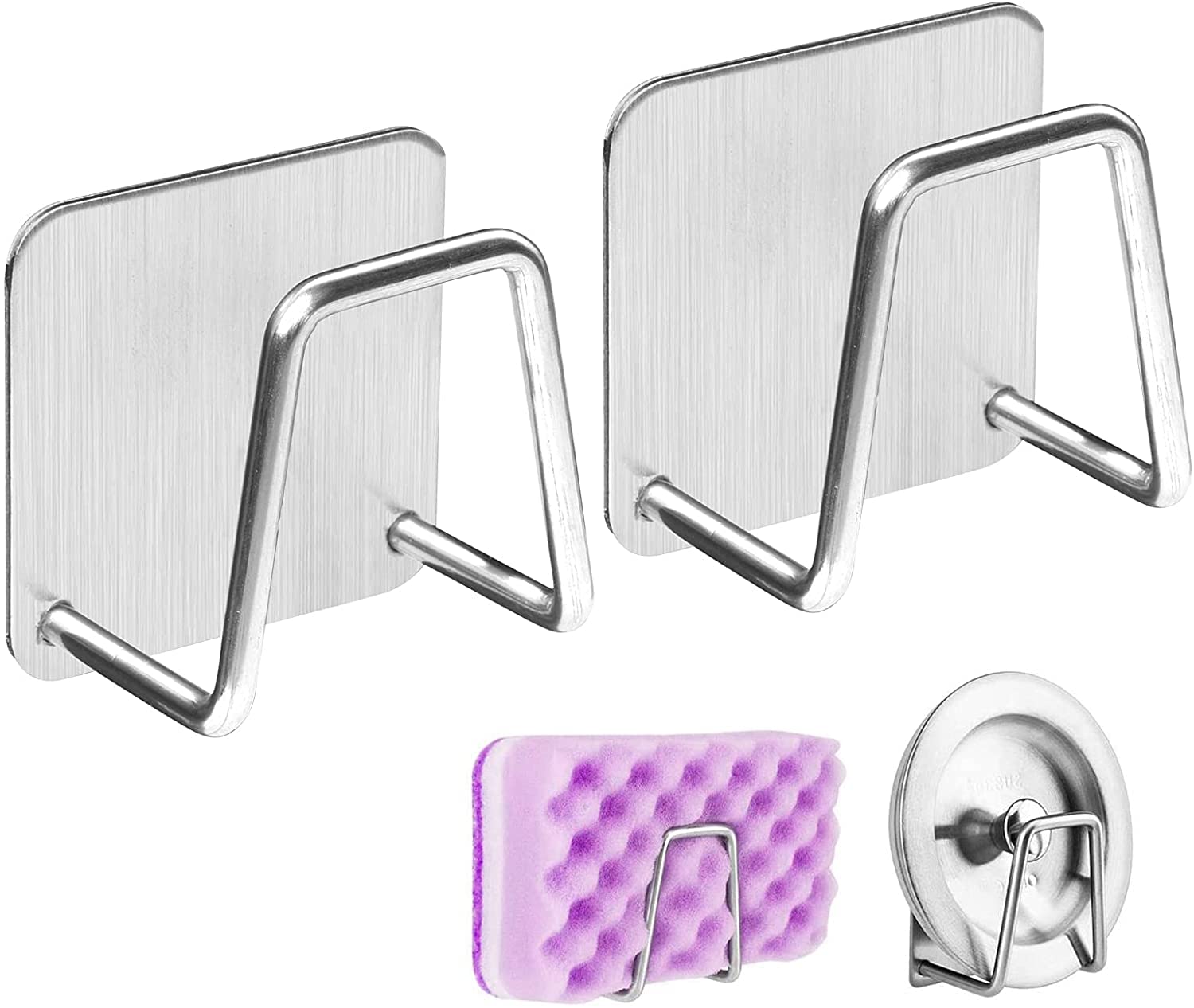 Stainless Steel Sink Sponge Holder | Kitchen Organizer & Rack