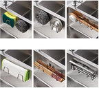 Stainless Steel Sink Sponge Holder | Kitchen Organizer & Rack