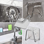 Stainless Steel Sink Sponge Holder | Kitchen Organizer & Rack