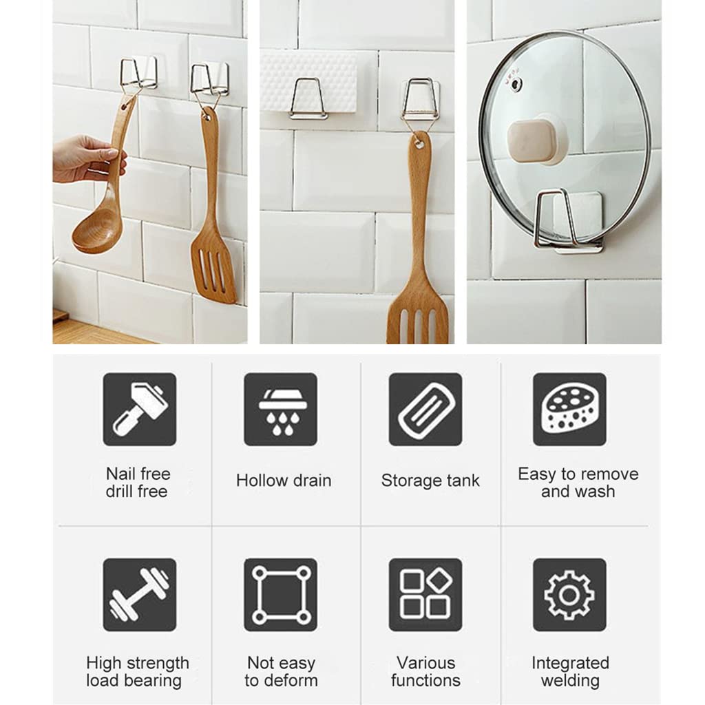 Stainless Steel Sink Sponge Holder | Kitchen Organizer & Rack