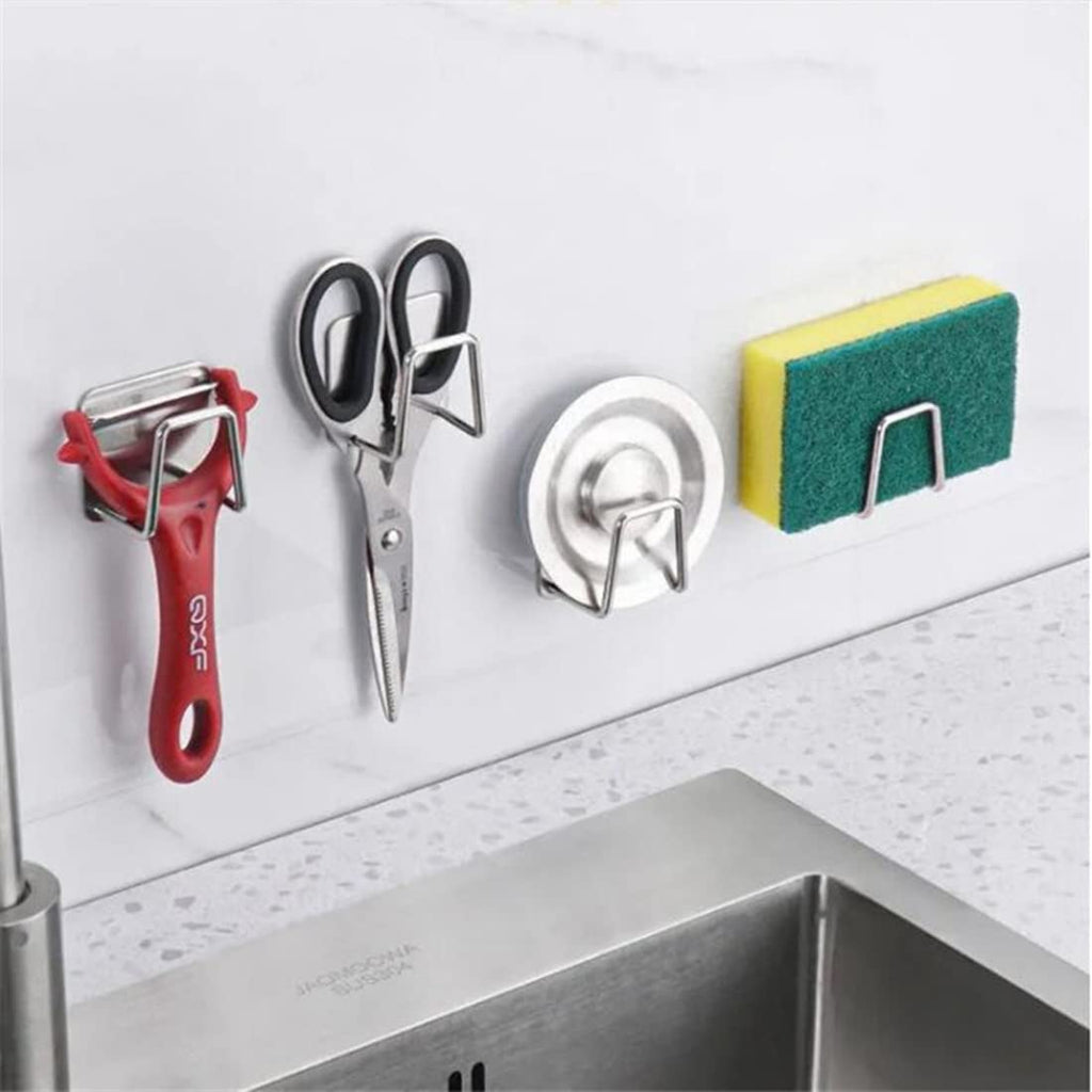 Stainless Steel Sink Sponge Holder | Kitchen Organizer & Rack