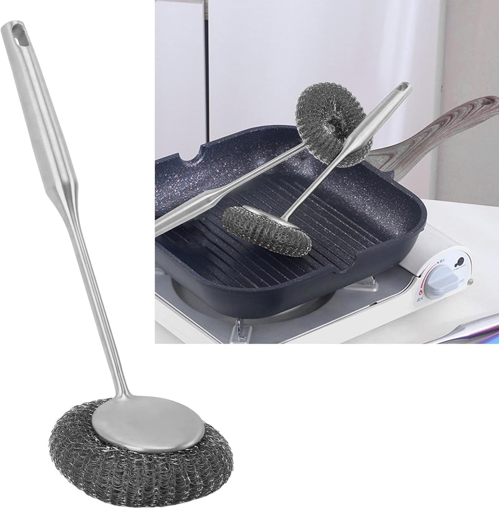 Stainless Steel Dish Cleaner – Multipurpose Pan & Grill Brush