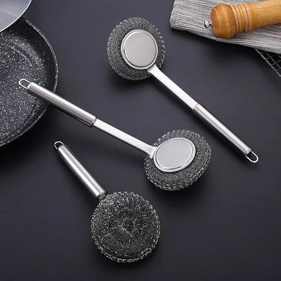 Stainless Steel Dish Cleaner – Multipurpose Pan & Grill Brush